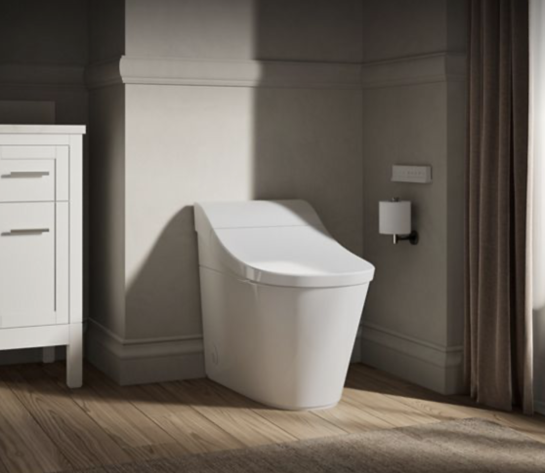 Kohler Innate smart toilet. great for aging in place with built in night light, bidet, and self clean.
