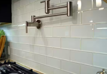 off white glass subway tile